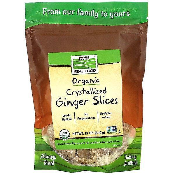 Now Foods, Real Food, Organic Crystallized Ginger Slices, 12 oz (340 g) on Productcaster.