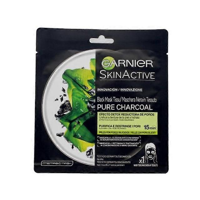 Garnier skinactive black mask tissu pure charcoal detoxifying face mask on Productcaster.