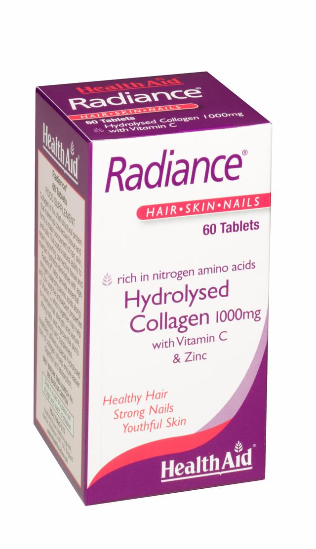 Health Aid Radiance (Hydrolysed Collagen 1000mg with Vit C), 60 Tablets on Productcaster.