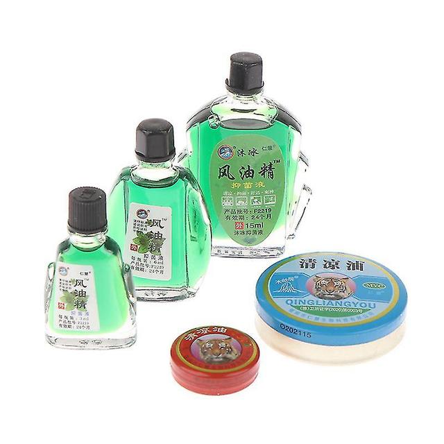 Cooling Oil Fengyoujing Refreshing Oil For Headache Mosquito Repellent New Green 15ML on Productcaster.