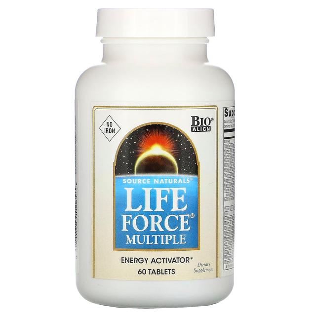 Source Naturals, Life Force Multiple, No Iron, 60 Tablets on Productcaster.