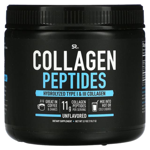 Sports Research, Collagen Peptides, Hydrolyzed Type I & III Collagen, Unflavored, 3.9 oz (110.7 g) on Productcaster.