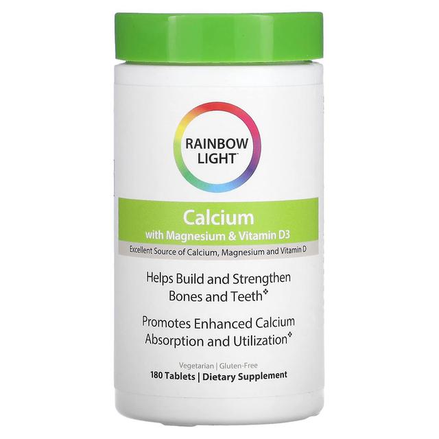 Rainbow Light, Calcio con Magnesio e Vitamina D3, 180 Compresse on Productcaster.