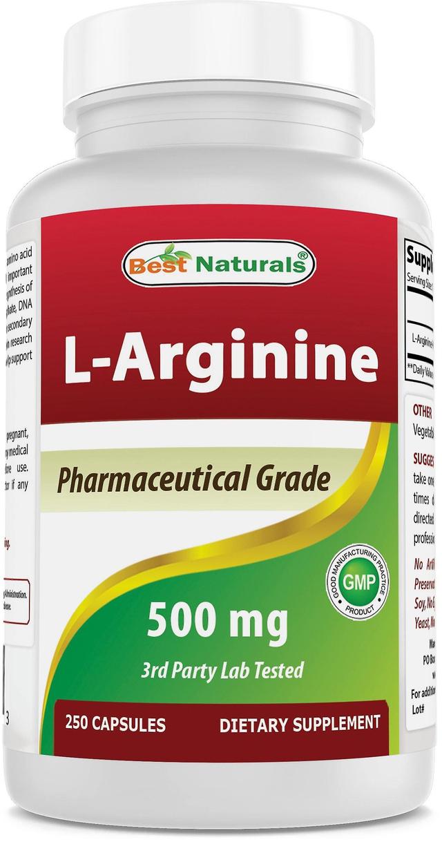 Best naturals l-arginine 500 mg 250 capsules on Productcaster.