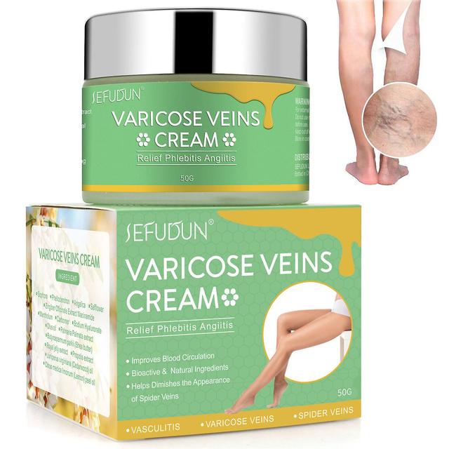 50g Crème de massage de guérison veineuse Crème de promotion de la circulation sanguine pour gonflement des jambes Produit de santé A on Productcaster.