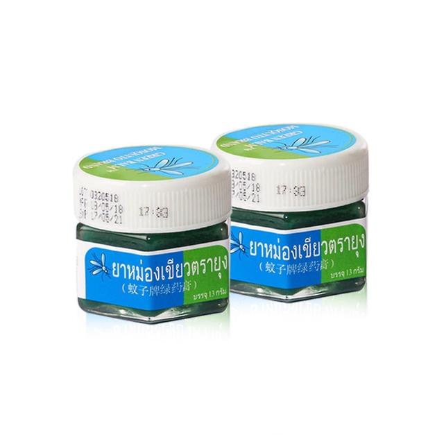 Thailand Yanhee Mosquito Brand Green Ointment Herbal Ointment Refreshing Oil Refreshing Anti-mosquit on Productcaster.