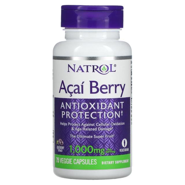 Natrol, Acai Berry, 500 mg, 75 Veggie Caps on Productcaster.