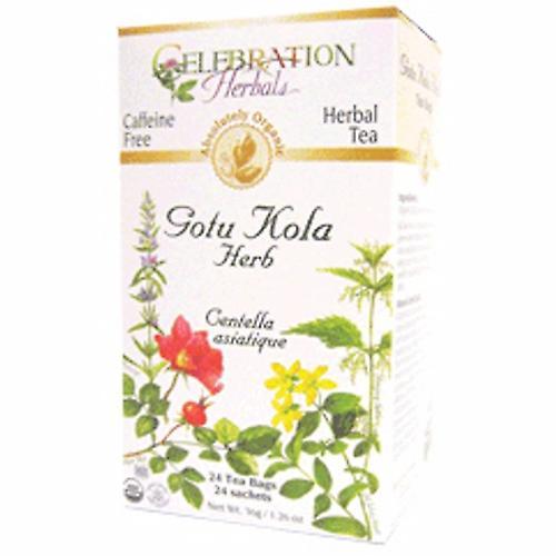 Celebration Herbals Organic Gotu Kola Tea, 24 poser (pakke med 1) on Productcaster.