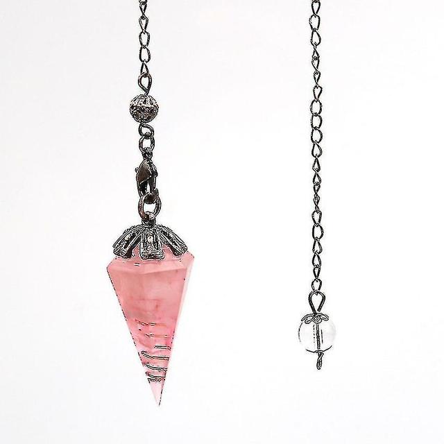 Crystal Aquamarine Energy Pendulum voor waarzeggerij Rozenkwarts on Productcaster.