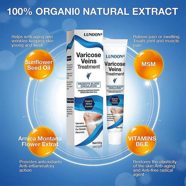 3X Health and Wellness Products Varicose Veins for Legs-Varicose Veins Cream, Varicose Vein & Soothing Leg Cream, Natural Varicose on Productcaster.