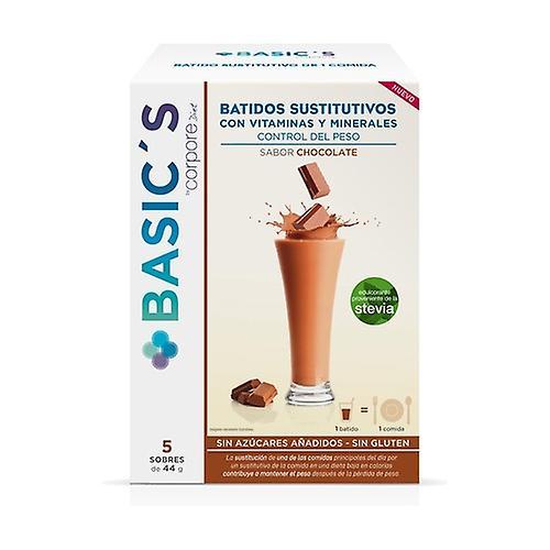 Corpore Diet Chocolate substitute milkshake 5 packets of 44g on Productcaster.