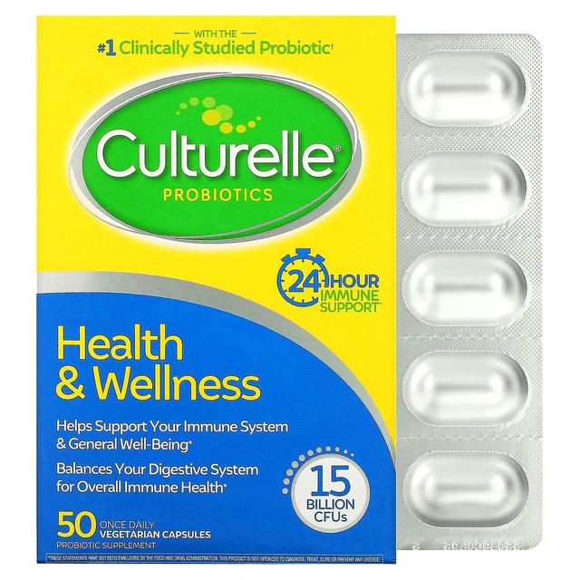 Culturelle, Probiotics, Health & Wellness, 15 Billion CFUs, 50 Once Daily Vegetarian Capsules on Productcaster.