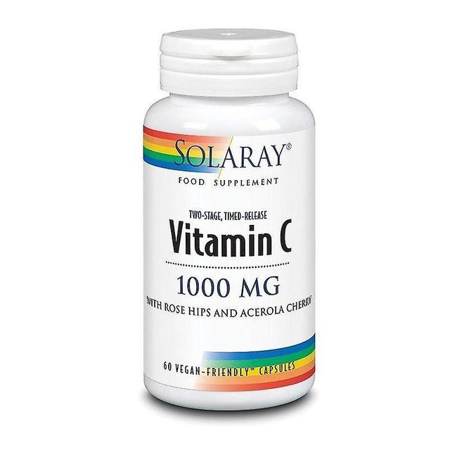 Solaray Vitamin C Two Stage Time Release 1000mg Capsules 60 (1056) on Productcaster.