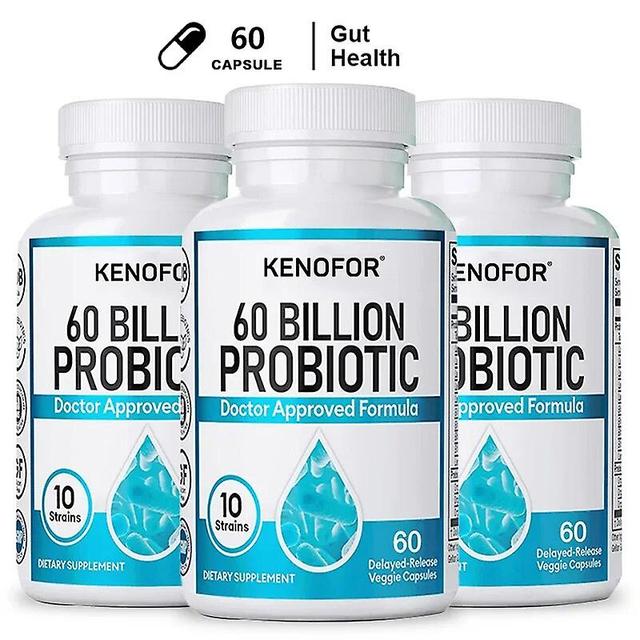 Vorallme Daily Probiotic Supplement to Promote Gut Health and Relieve Constipation 60 count-3 bottle on Productcaster.