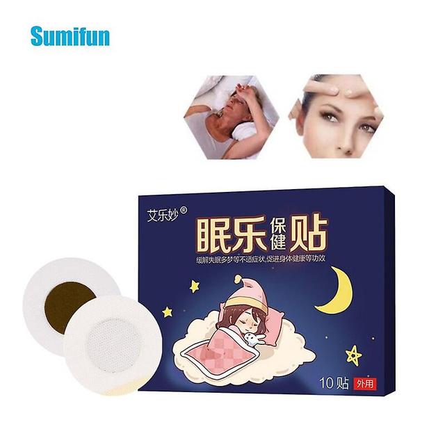 Coscelia 10pcs/box Improve Sleepiing Quality Stickers Deep Sleep Patch Came Down Mind Chinese Herbal Medical Plaster Health Care C2550 on Productcaster.