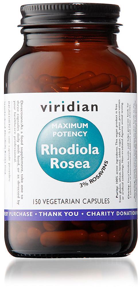 Viridian maximálna účinnosť rhodiola rosea 150's on Productcaster.