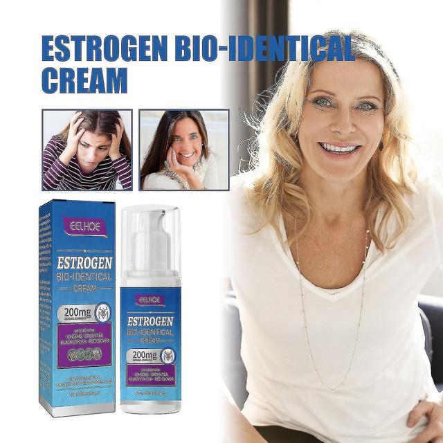 Krem z progesteronem na ulgę w menopauzie100ml Bioidentyczny krem progesteronowy dla kobiet bez soi100ml Fff on Productcaster.