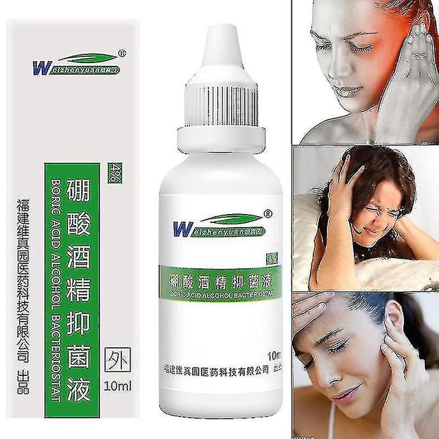 1 Pcs Ear Oil Boric Acid Alcohol Bacteriostat Softening Portable Effective 10ml Ear Acute Otitis Drops Chinese Herbal Medicine on Productcaster.