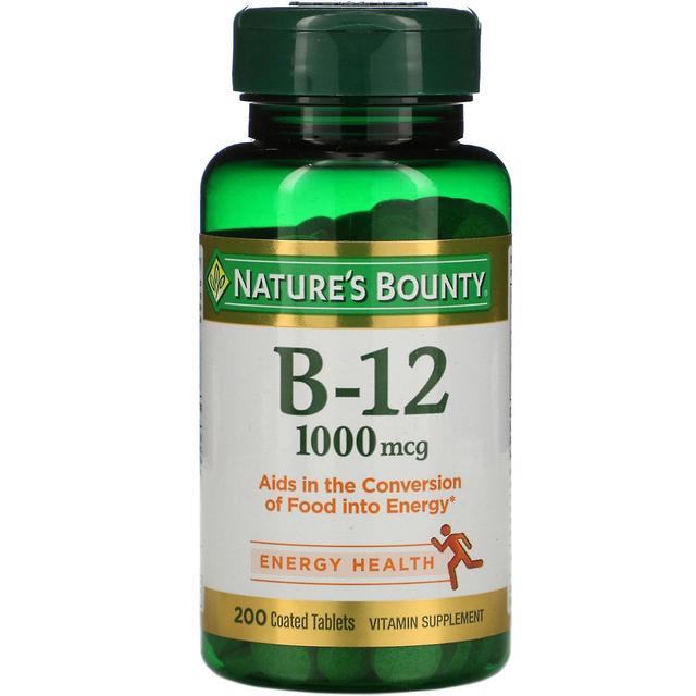 Natures Bounty Nature's Bounty, B-12, 1,000 mcg, 200 tabletek powlekanych on Productcaster.