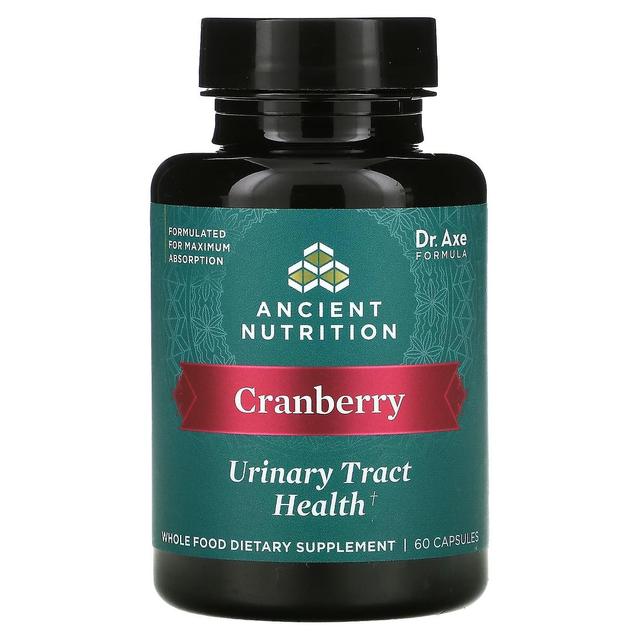 Dr. Axe / Ancient Nutrition, Cranberry, Urinary Tract Health, 60 Capsules on Productcaster.