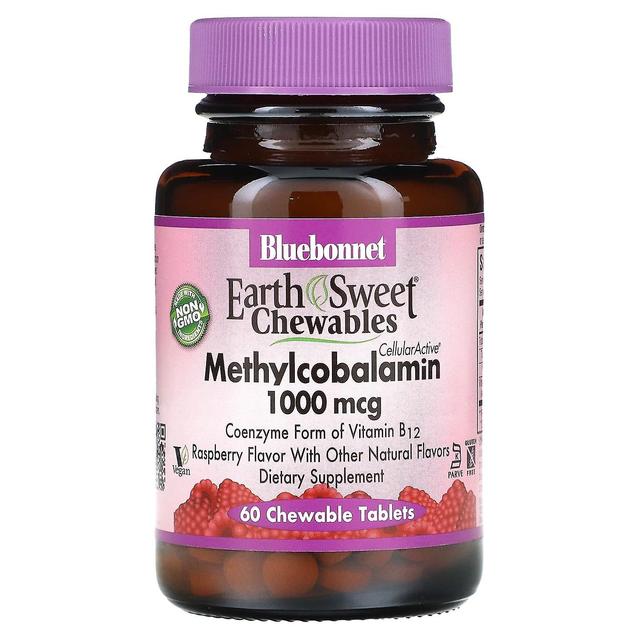 Bluebonnet Nutrition, EarthSweet Chewables, Methylcobalamin, Himbeere, 1.000 mcg, 60 Chewable Tabl on Productcaster.