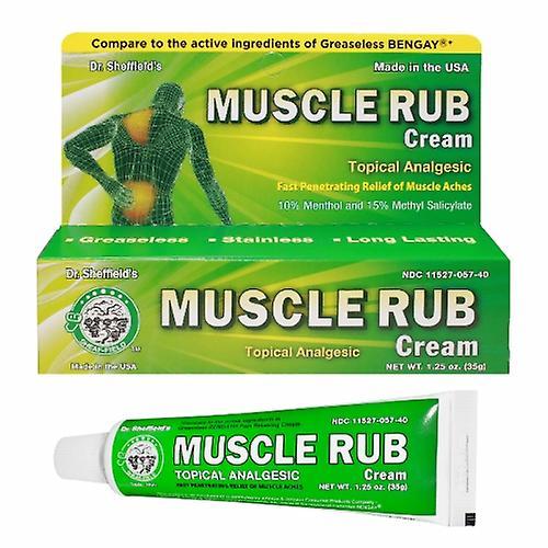 Dr. Sheffield's Muscle Rub Cream, 1,25 oz (paquet de 1) on Productcaster.