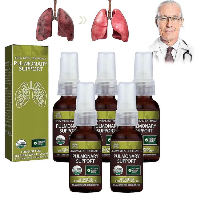 Breathdetox Herbal Lung Cleansing Spray, Clears Lungs Of Waste And Mucus, Promotes Lung Health, Heal 5pcs on Productcaster.