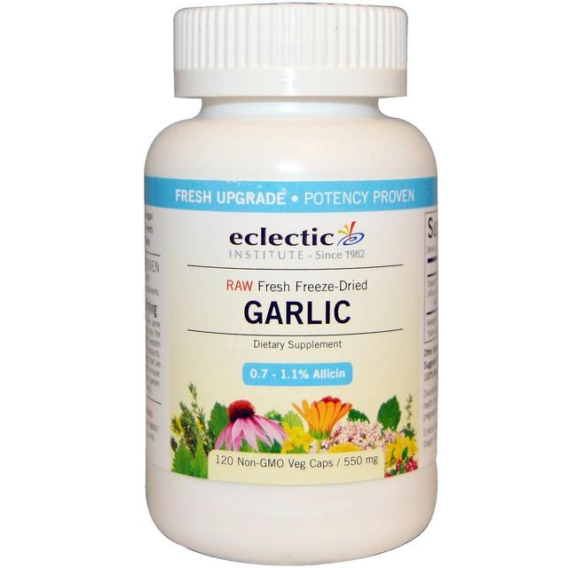 Eclectic Institute, Garlic, 550 mg, 120 Veg Caps on Productcaster.