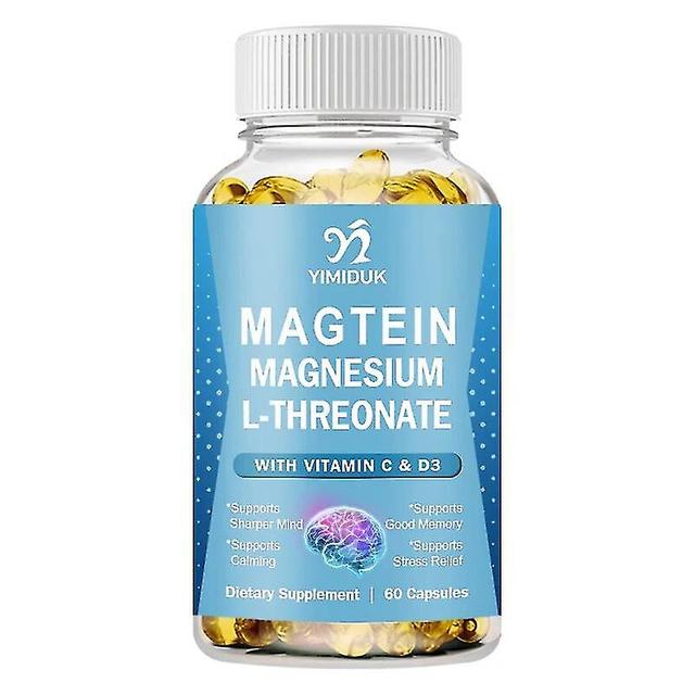 Vorallme Magtein Kapseln Magnesium L-Threonat 144mg Unterstützt Konzentration, Stimmung, gesundes Gedächtnis, kognitive Funktion 1 Flaschen 120 PCS on Productcaster.