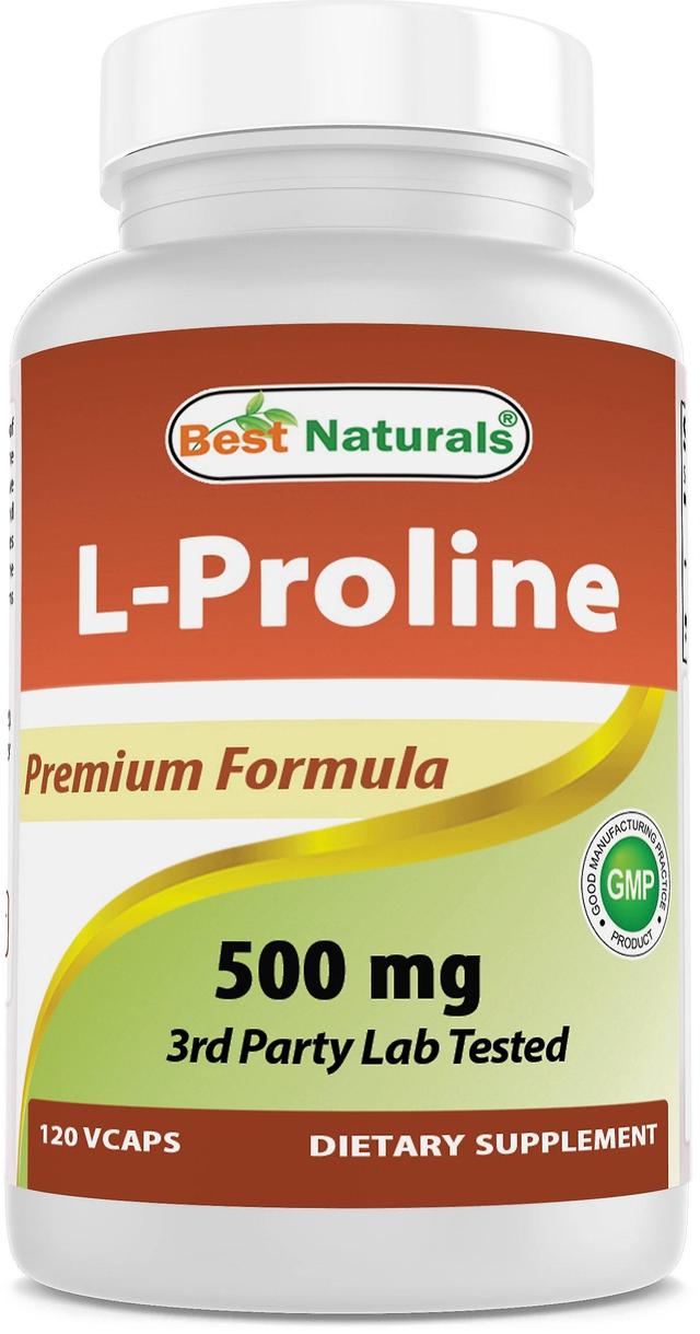 Best naturals l-proline 500 mg 120 vegetarian capsules on Productcaster.