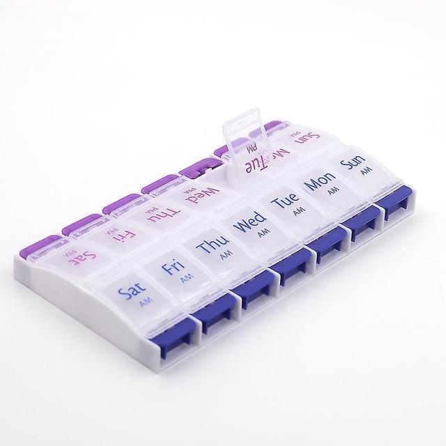 Woosien Push Button (7-day) Pill, Medicine, Vitamin Organizer on Productcaster.