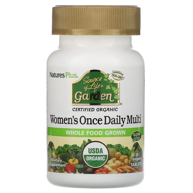 Nature's Plus, Source of Life Garden, Women's Once Daily Multi, 30 Vegan Tablets on Productcaster.