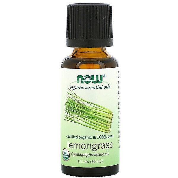 Now Foods, Organic Essential Oils, Lemongrass, 1 fl oz (30 ml) on Productcaster.