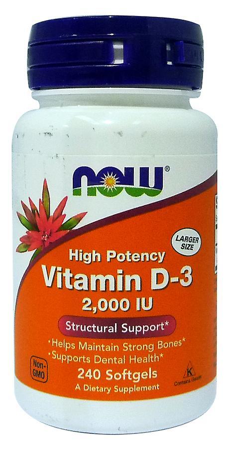 NOW Foods Teraz potraviny Vitamín D-3 2000 IU 240 Kapsuly on Productcaster.