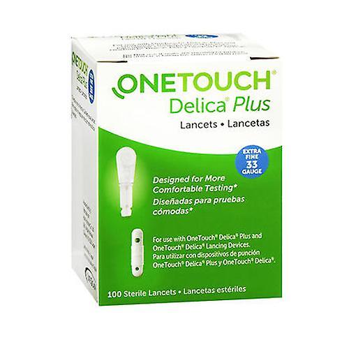 Onetouch Delica Plus Lancets Extra Fine 33 Gauge, 100 Contagem (Pacote de 1) on Productcaster.