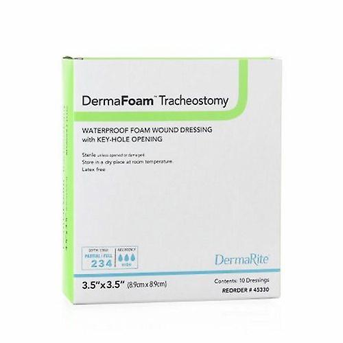 DermaRite Foam Dressing 3-1/2 X 3-1/2 Inch, Count of 10 (Pack of 1) on Productcaster.