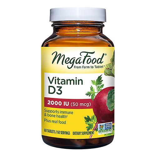 MegaFood vitamín D3,2000 IU,60 tabliet (balenie po 1) on Productcaster.