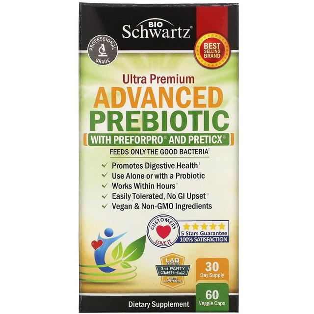 BioSchwartz, Advanced Prebiotic, 60 Veggie Capsules on Productcaster.