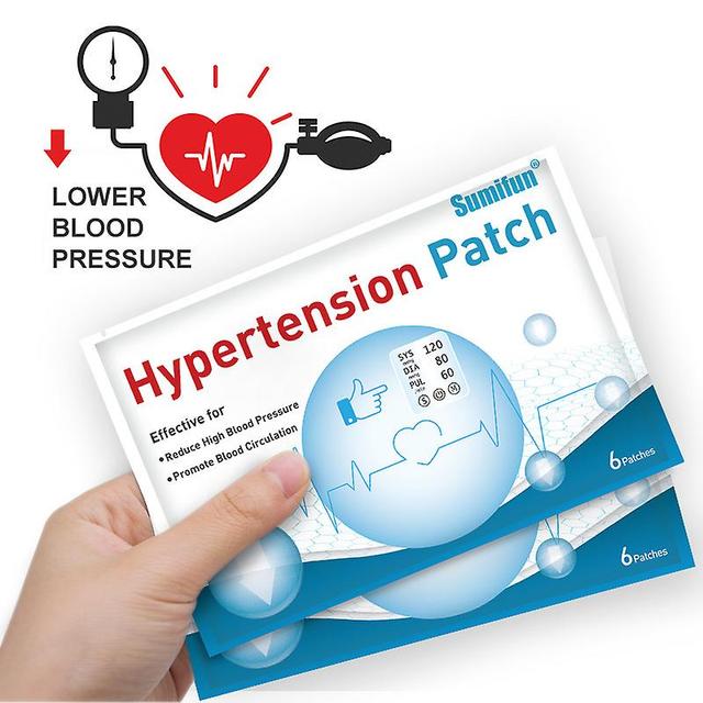 Qian 6pcs/bag Chinese Anti Hypertension Patch Lower Blood Glucose Treatment Blood Sugar Balance Patch on Productcaster.