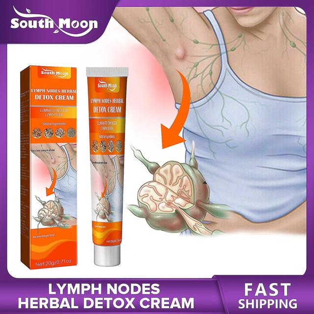 Kryin New 2023 Lymphatic Detox Health Cream Massage Repair Ointment Anti-swelling Herbs Cream Unclog The Neck Armpit Breast Lymph Health Care Linghai on Productcaster.