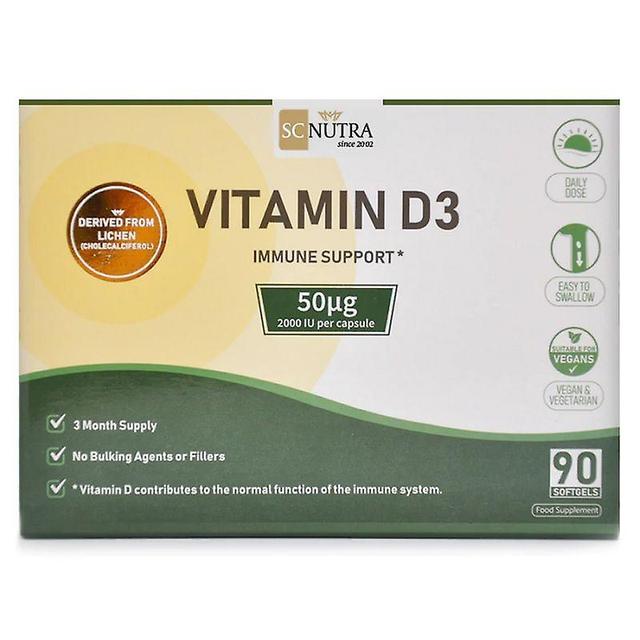 Sweet Cures SC Nutra Vegan Vitamin D3 Softgels 90 on Productcaster.