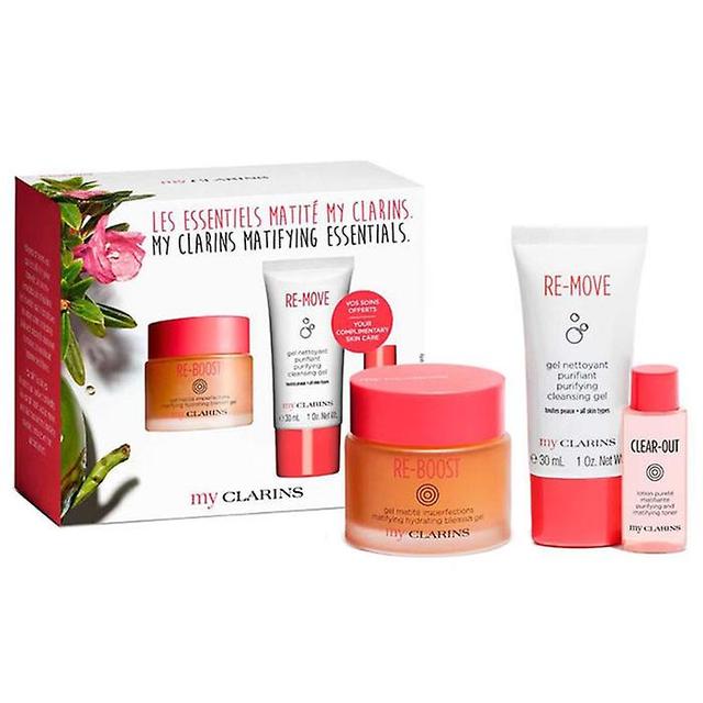 My clarins re-boost matifying hydrating belmish gel 50ml set 3 pieces on Productcaster.