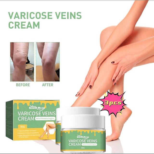 South Moon Vein Repair Cream Leg Massage Relieve Pain Repair Earthworm Leg Vein Care Cream Massage Oil1PCS) 3PCS on Productcaster.