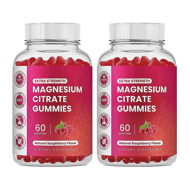 2-pack Magnesium Citrate Gummies For Healthy Relaxation Muscle And Heart Gummies With Magnesium Calcium Magnesium Chloride Gummies For Healthy Relaxat on Productcaster.