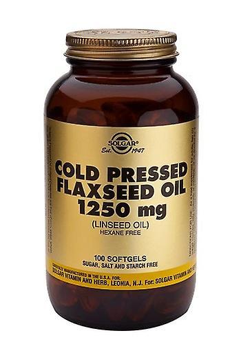 Solgar Cold Pressed Flaxseed Oil 1250 mg Softgels, 100 on Productcaster.