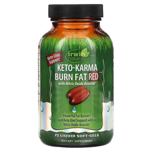 Irwin Naturals, Keto-Karma Burn Fat Red, 72 Liquid Soft-Gels on Productcaster.