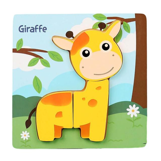 3d Small Size Puzzles Toy Set Sturdy Durable Jigsaw For Kids Lightweight Portable Jigsaw Gift Giraffes on Productcaster.