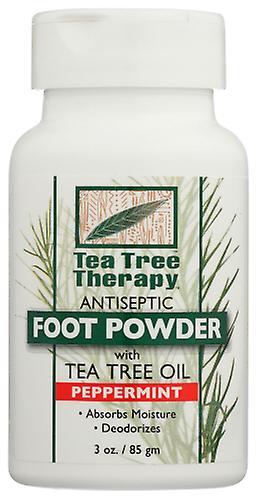 Tea Tree Therapy Antiseptisches Fußpulver Pfefferminze, 3 oz (Packung mit 1) on Productcaster.