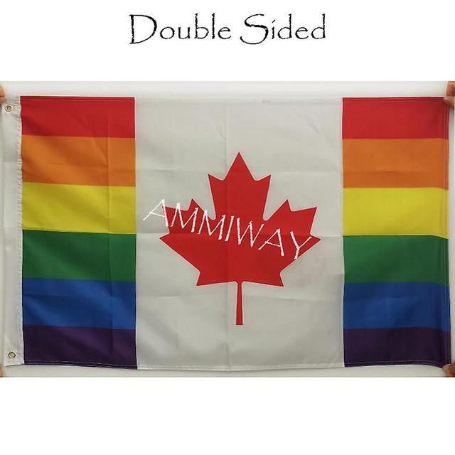 Ederfun Setiap Ukuran Pelangi Swiss Lgbt Gay Kebanggaan Bendera Dan Spanduk Putih Swiss Bendera Negara Polyster Nasional Doppia faccia2 192 x 288cm on Productcaster.