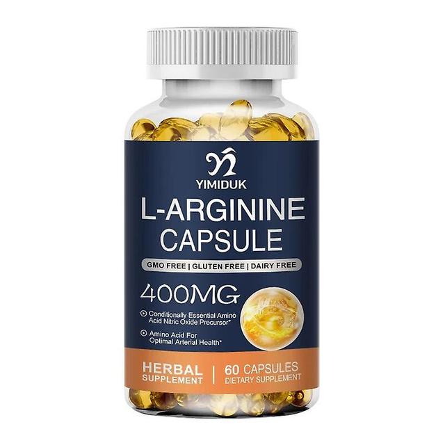 Visgaler L-arginine Nitric Oxide Supplement Promotes Muscle Growth, Increases Energy, Enhances Blood Supply, Helps Erect & Enlarge 1 Bottles 60PCS on Productcaster.